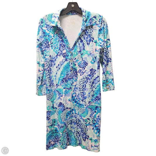 Dress Designer By Lilly Pulitzer In Blue & White, Size: S