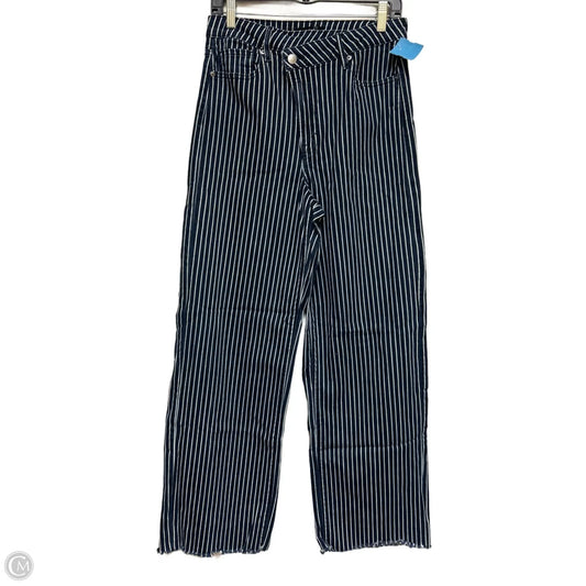 Jeans Wide Leg By Aqua In Striped Pattern, Size: 8