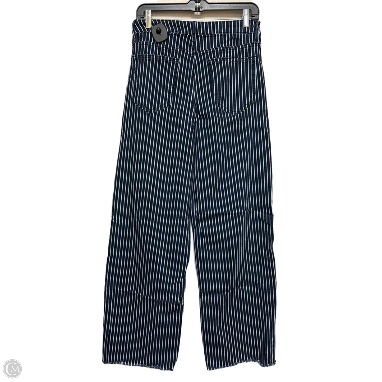 Jeans Wide Leg By Aqua In Striped Pattern, Size: 8