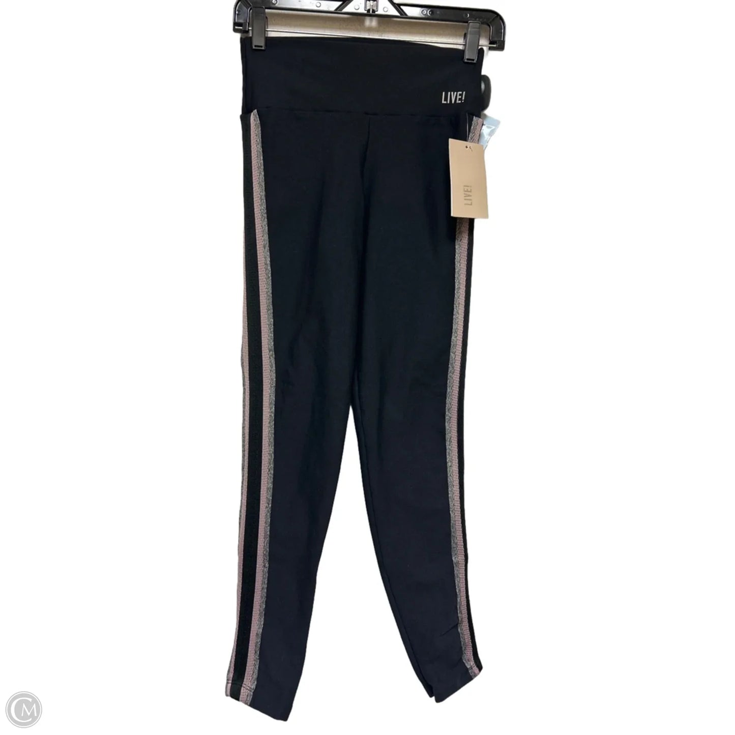 Athletic Leggings By Clothes Mentor In Black & Pink, Size: S