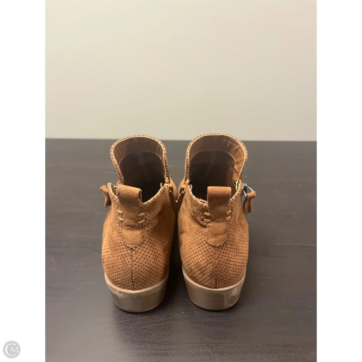 Boots Ankle Flats By Universal Thread In Bronze, Size: 7.5