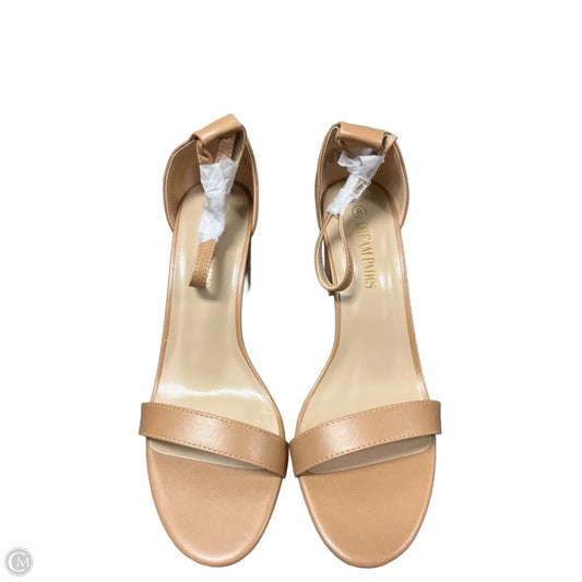 Shoes Heels Block By Dreamers In Tan, Size: 8