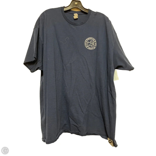 Top Short Sleeve Basic By Gildan In Navy, Size: 2x