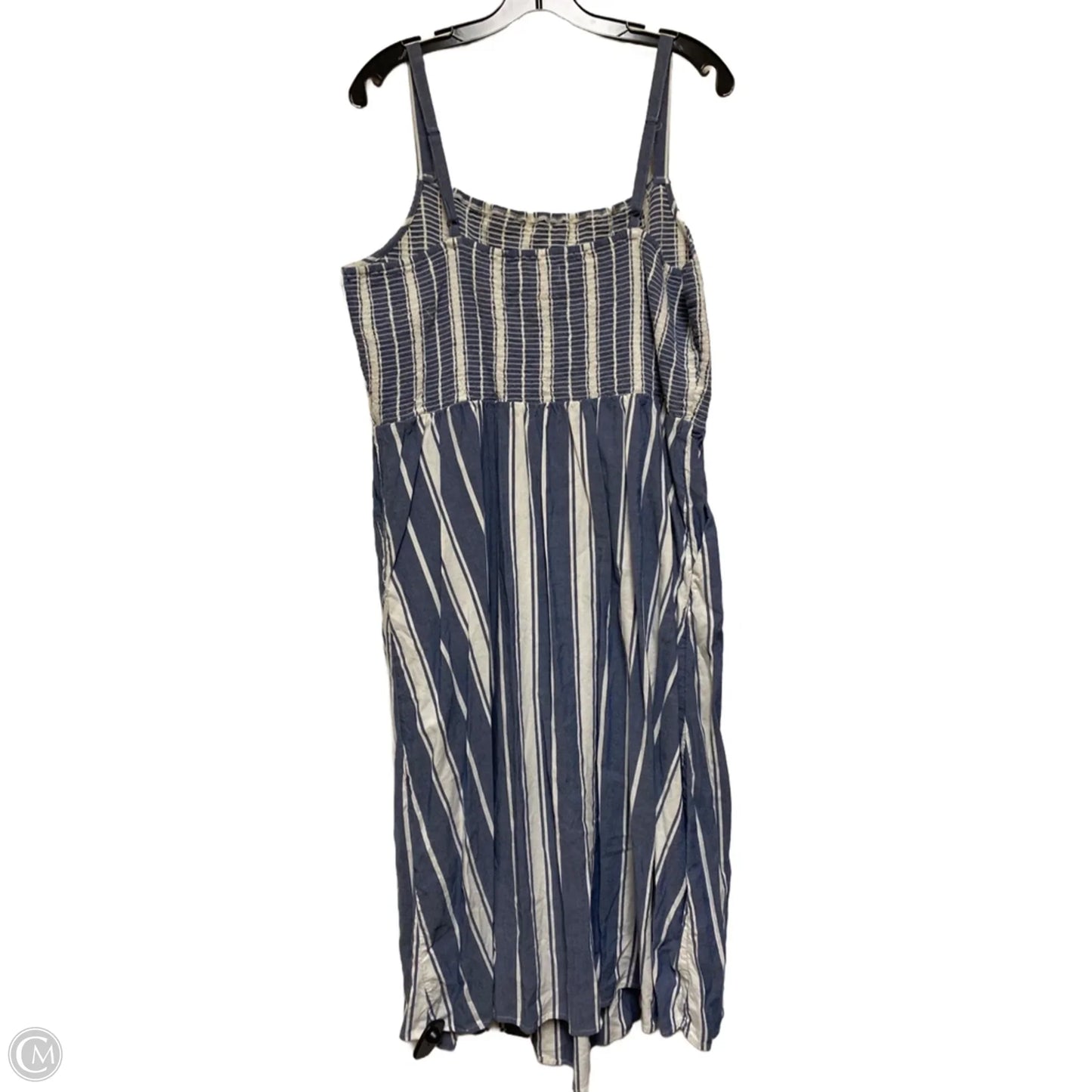 Dress Casual Midi By Old Navy In Striped Pattern, Size: Xl
