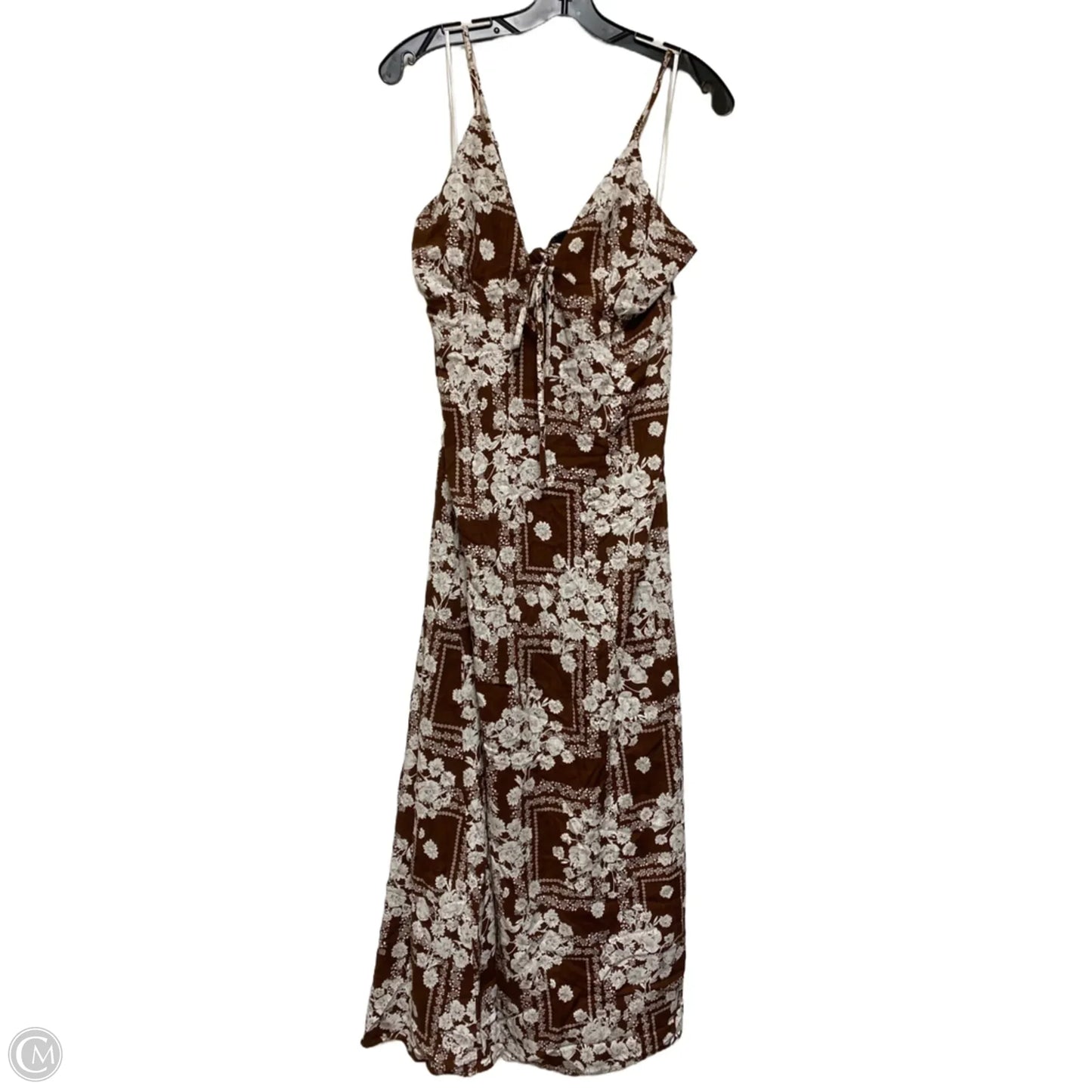 Dress Casual Maxi By Clothes Mentor In Brown, Size: Xl