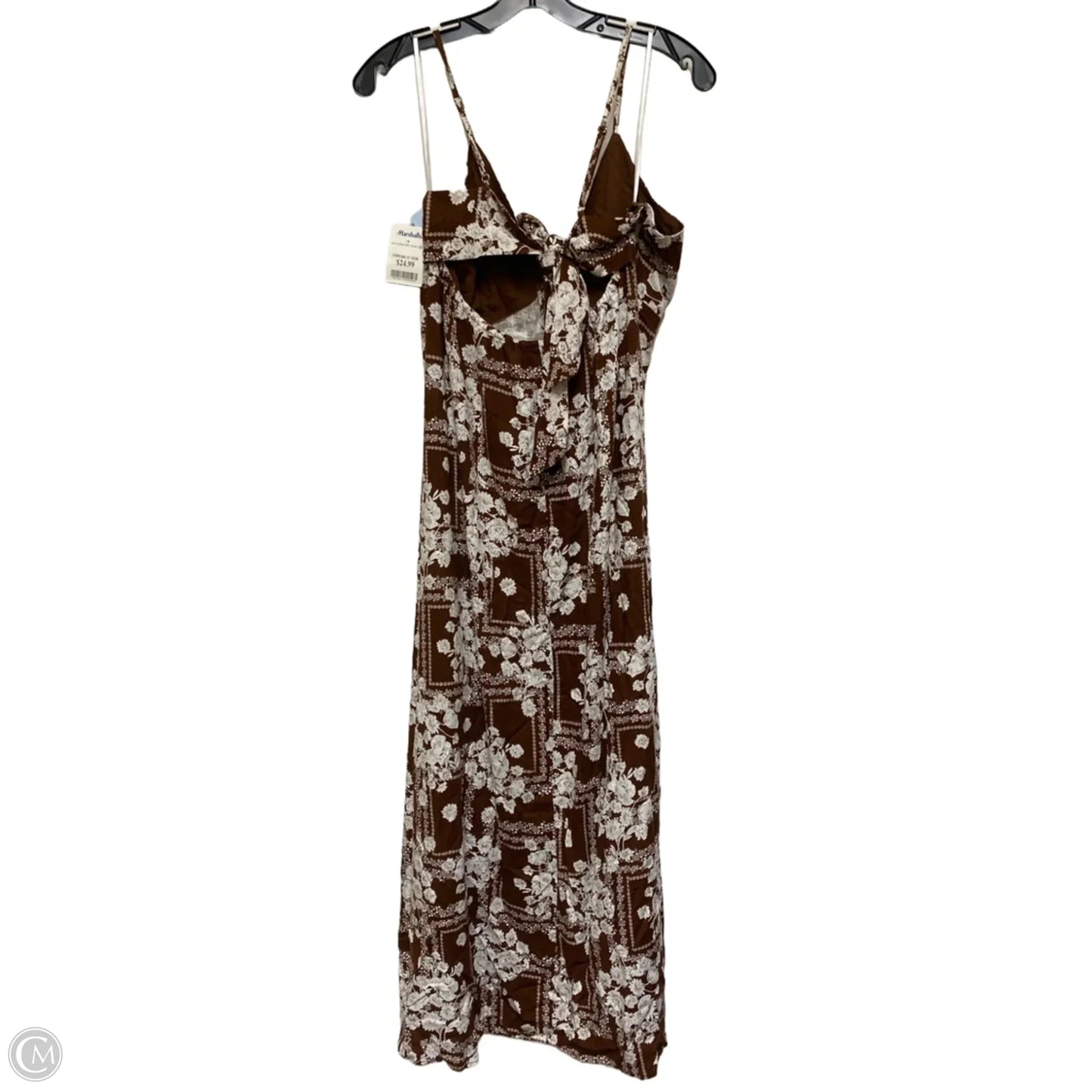 Dress Casual Maxi By Clothes Mentor In Brown, Size: Xl