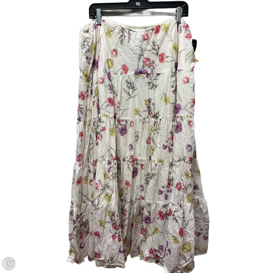 Skirt Maxi By Lauren By Ralph Lauren In Floral Print, Size: 20