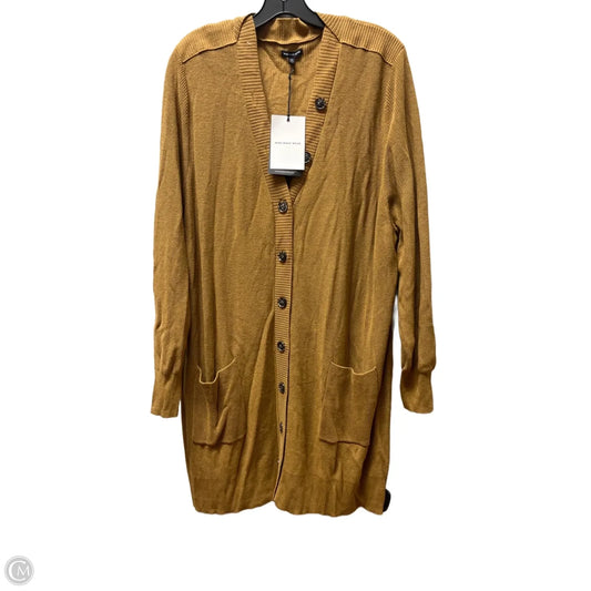 Sweater Cardigan By Who What Wear In Tan, Size: 4x