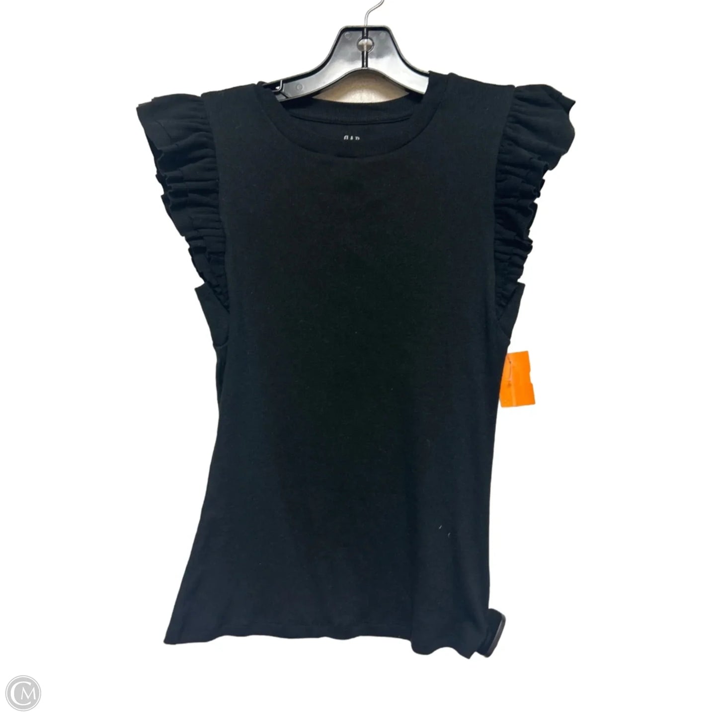 Top Sleeveless By Gap In Black, Size: S