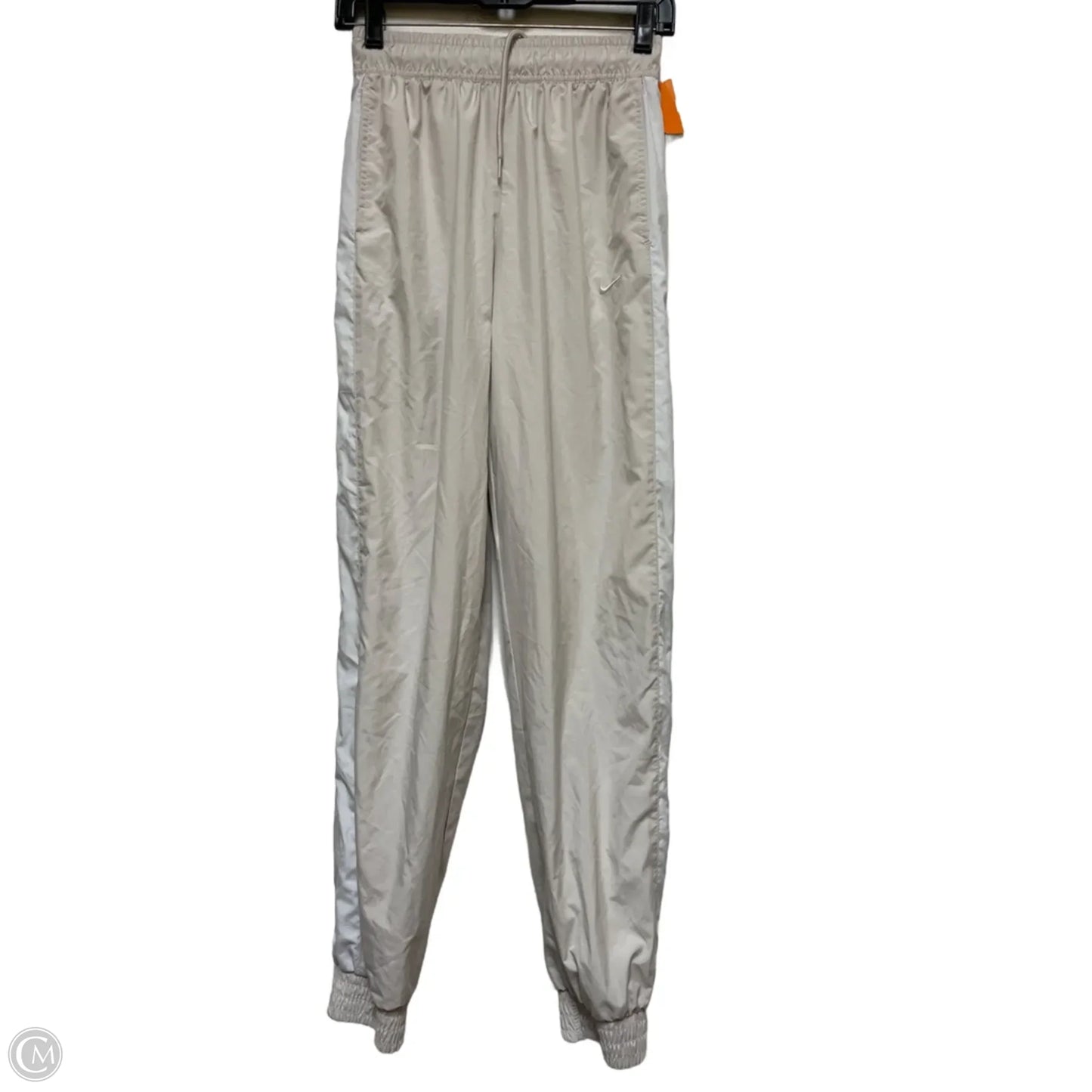 Athletic Pants By Nike Apparel In Tan & White, Size: Xs