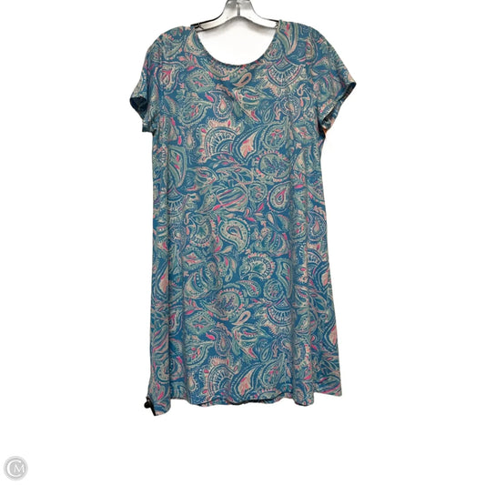 Dress Designer By Lilly Pulitzer In Blue & Pink, Size: Xl