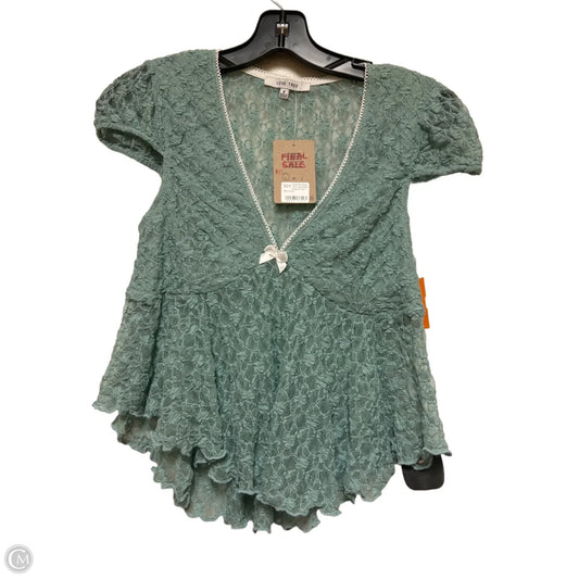 Top Short Sleeve By Love Tree In Teal, Size: S
