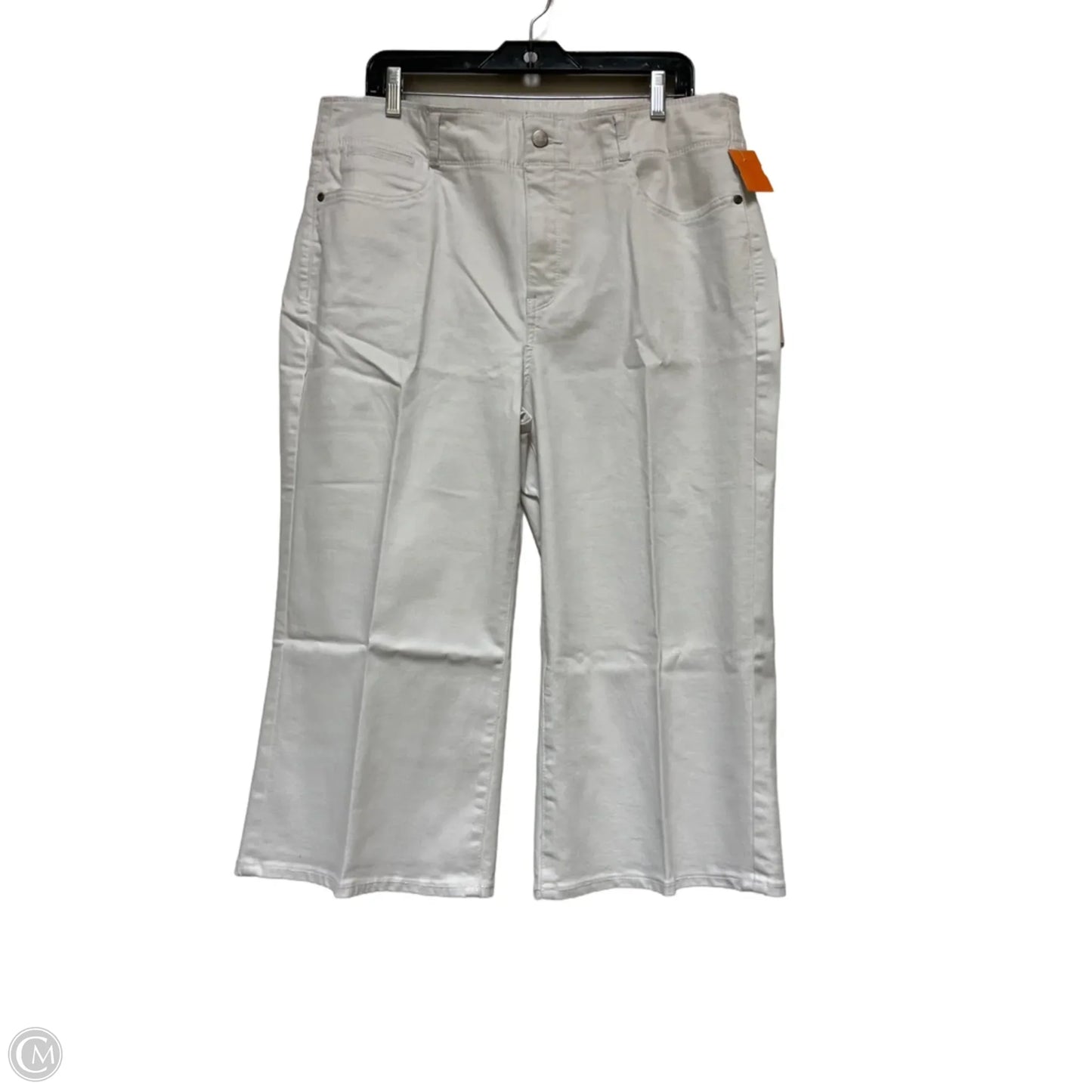 Jeans Cropped By Not Your Daughters Jeans In White, Size: 16