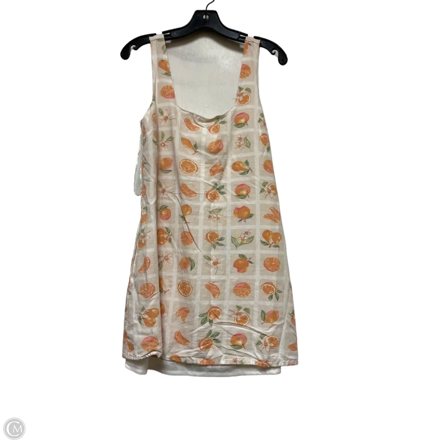 Dress Casual Short By Japna In Orange & Tan, Size: L