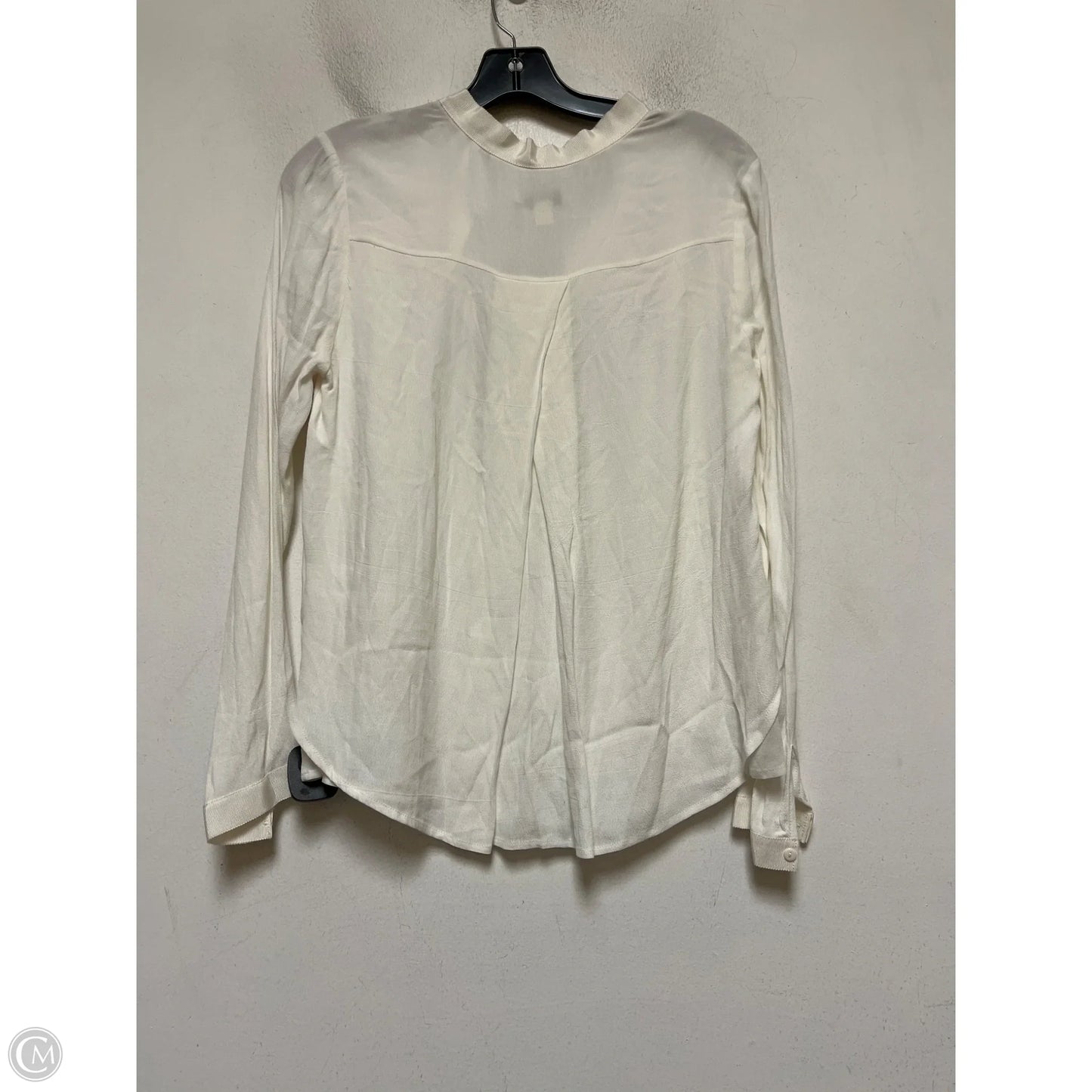 Top Long Sleeve By Clothes Mentor In Cream, Size: S