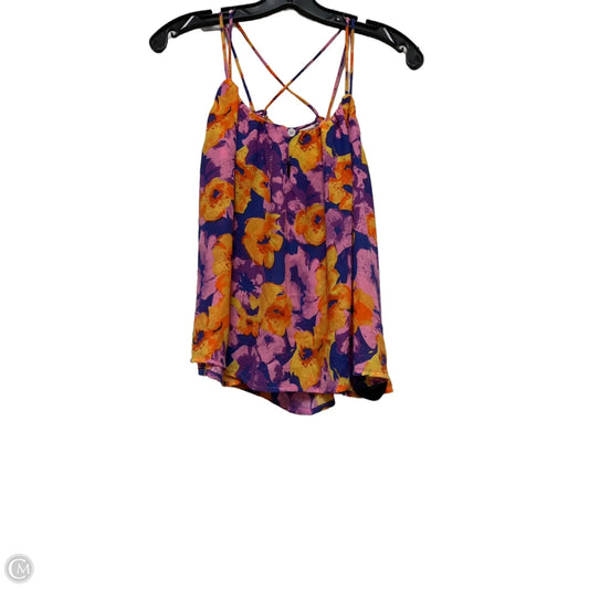 Tank Top By Clothes Mentor In Orange & Purple, Size: S
