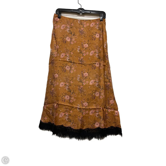Skirt Midi By Clothes Mentor In Floral Print, Size: 4