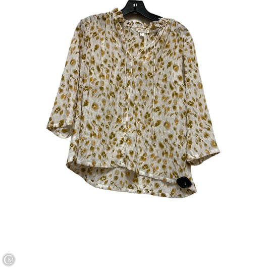 Top Long Sleeve By Clothes Mentor In Green & Yellow, Size: S