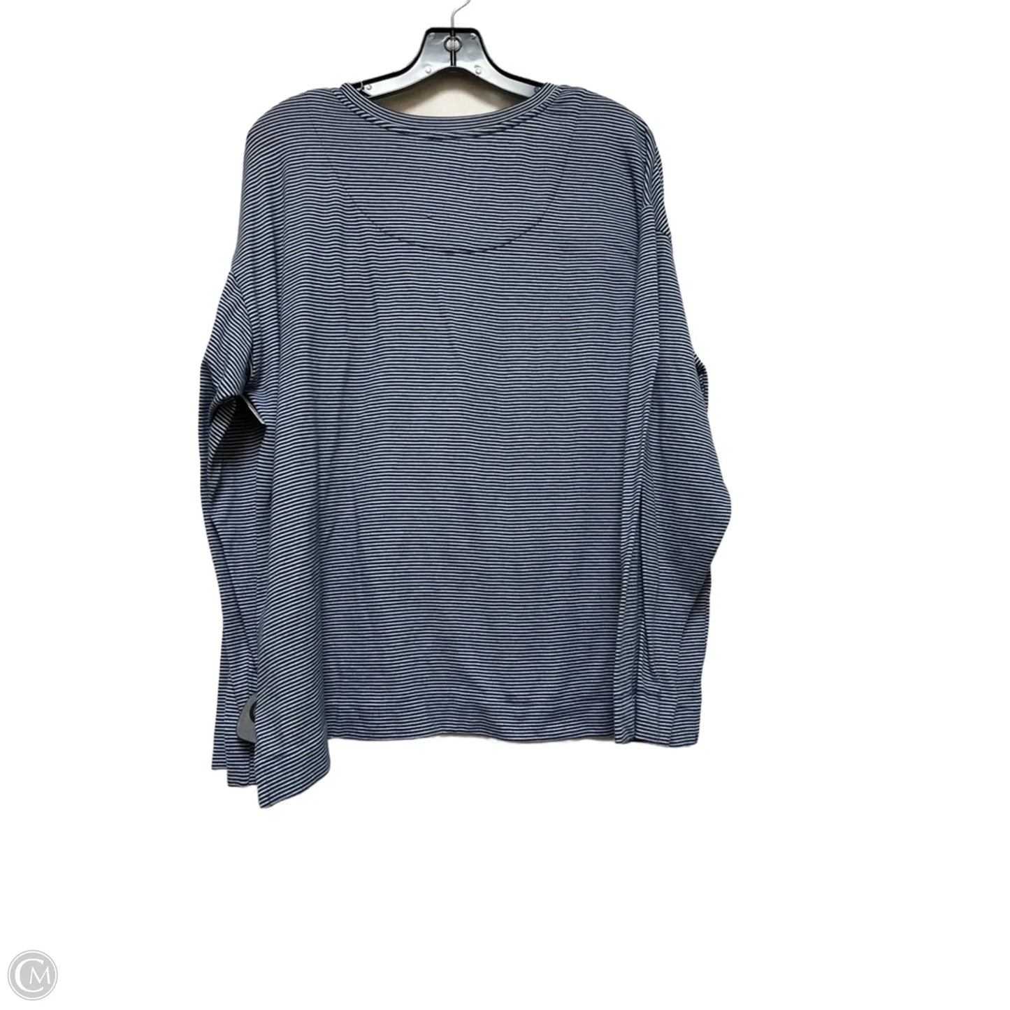 Top Long Sleeve Basic By Lauren By Ralph Lauren In Striped Pattern, Size: Xl