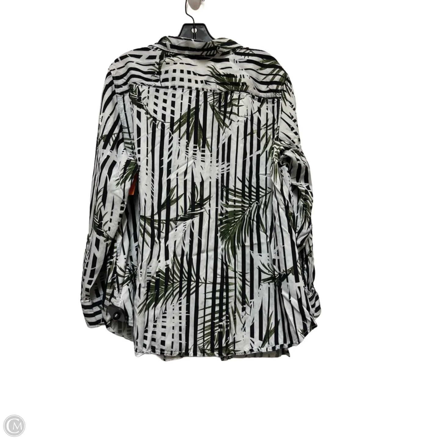 Top Long Sleeve By Lauren By Ralph Lauren In Striped Pattern, Size: 2x