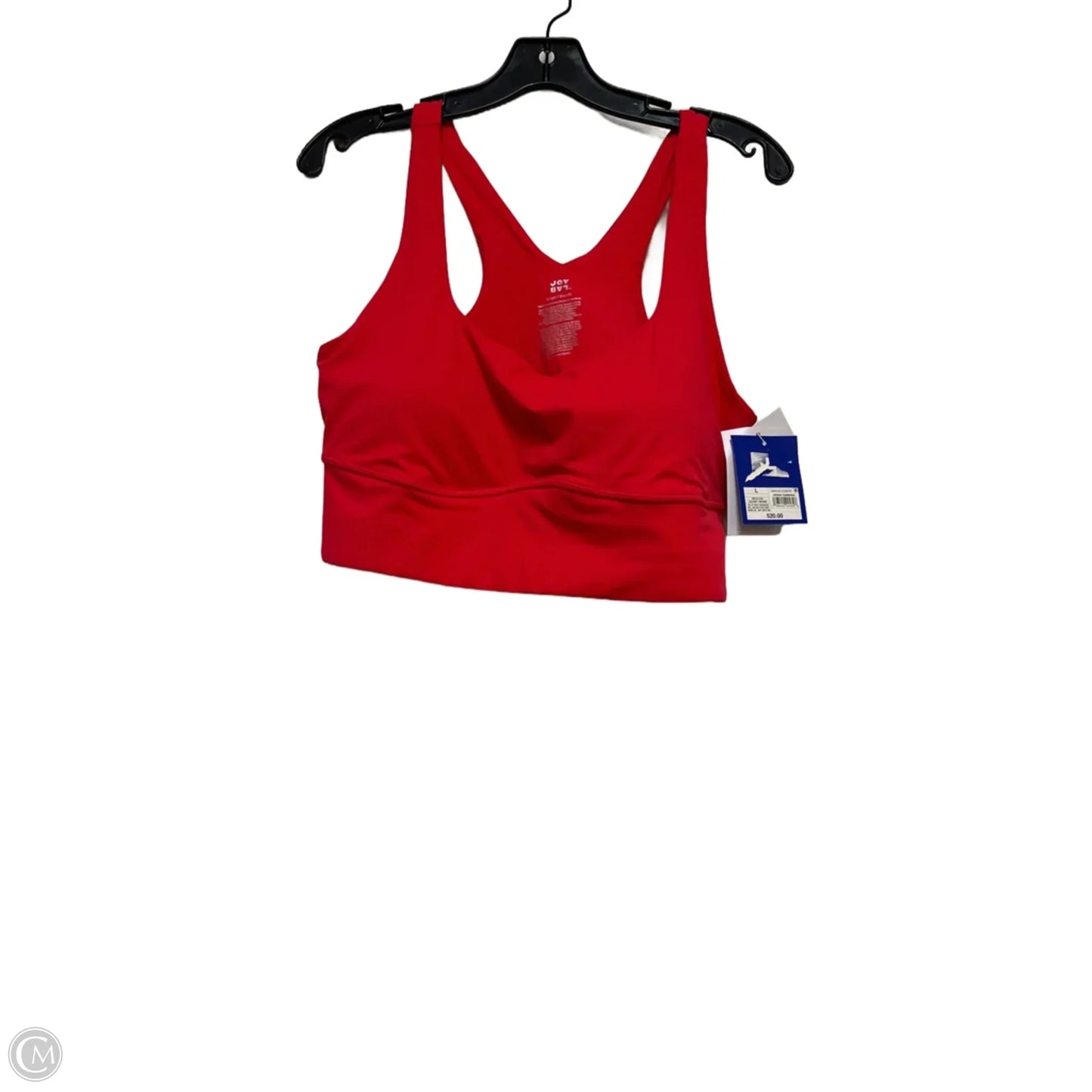 Athletic Bra By Joy Lab In Red, Size: L