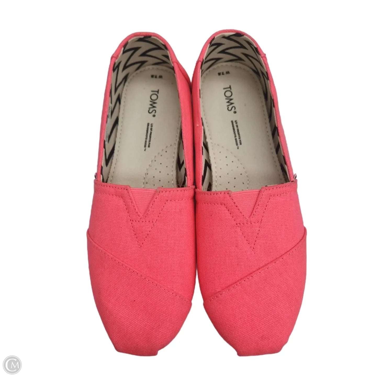 Shoes Flats By Toms In Pink, Size: 7.5