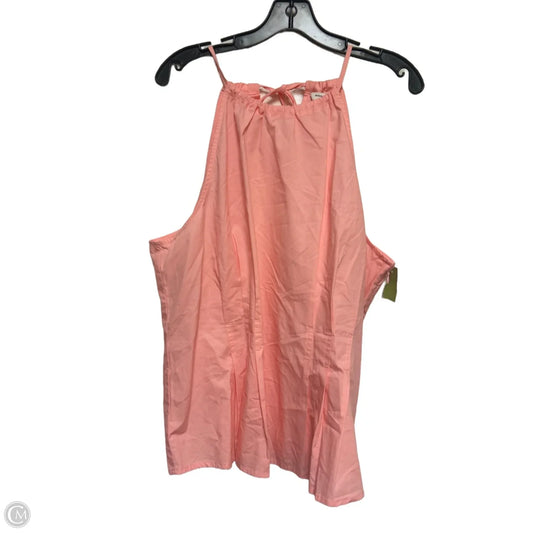 Top Sleeveless By Banana Republic In Pink, Size: Xl