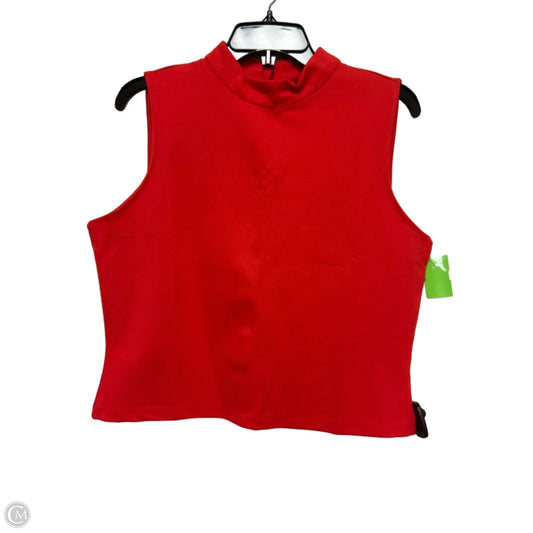 Top Sleeveless By New York And Co In Red, Size: L