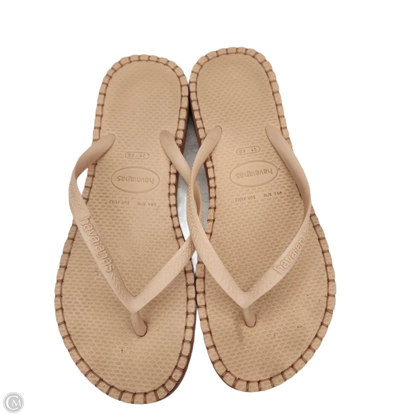 Sandals Flip Flops By Havaianas In Tan, Size: 9.5