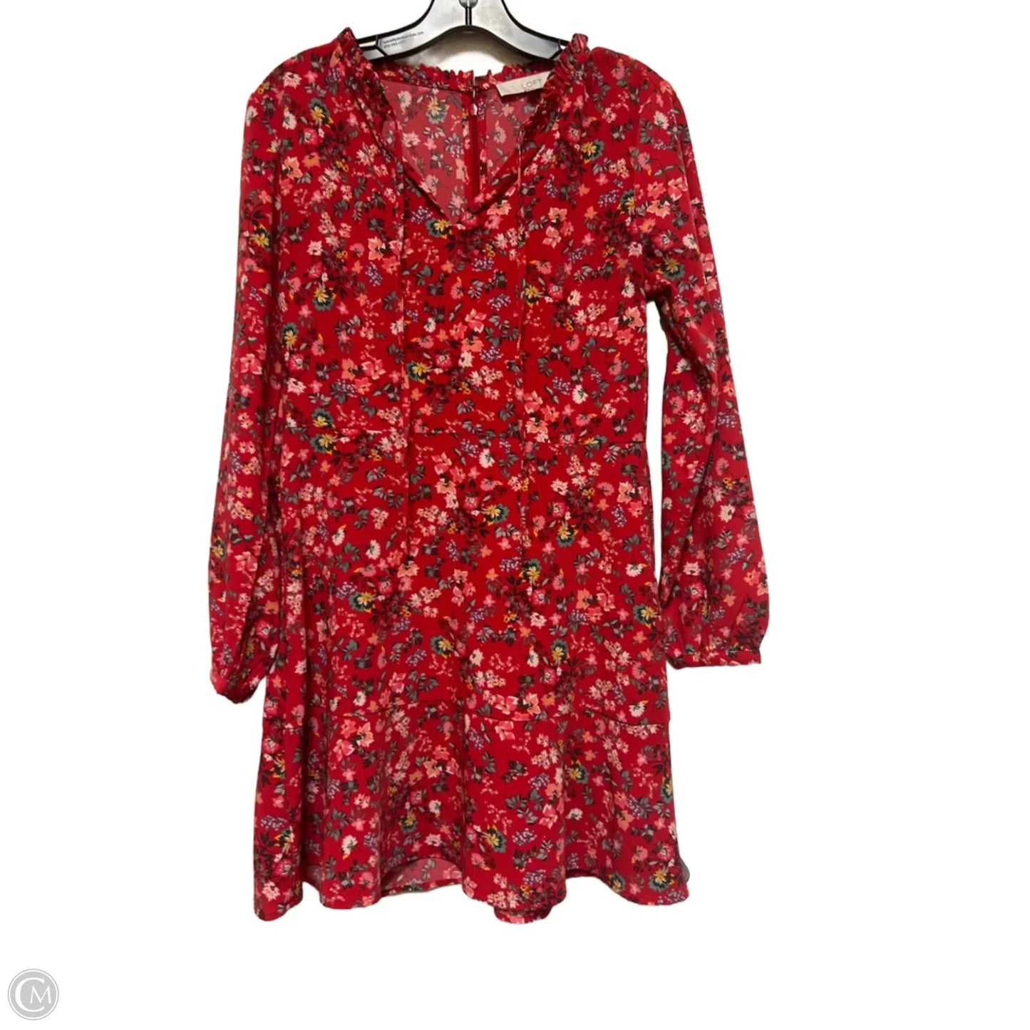 Dress Casual Short By Loft In Floral Print, Size: Mp