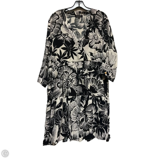 Dress Casual Short By Rachel Zoe In Black & Cream, Size: L