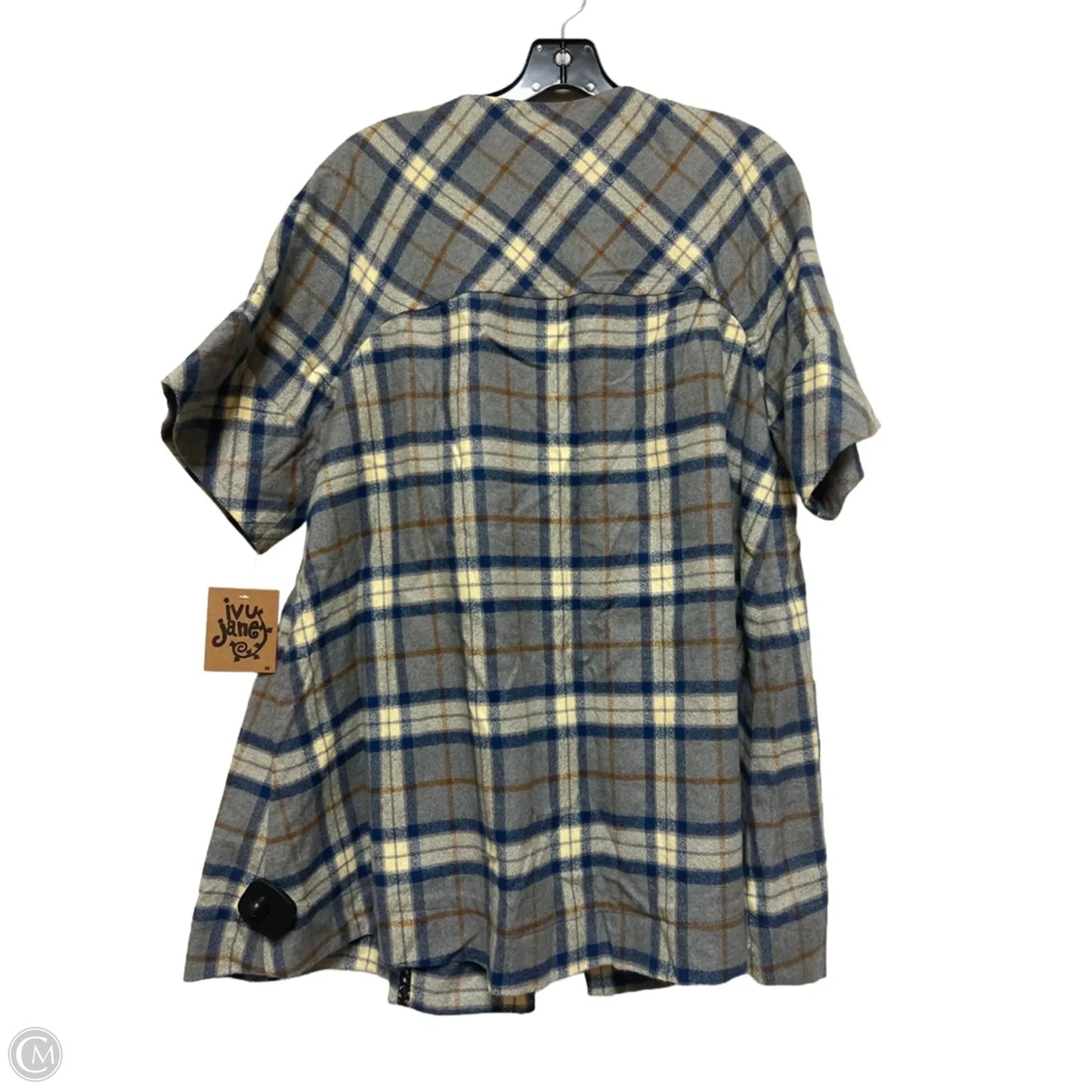 Poncho By Ivy Jane In Plaid Pattern, Size: M