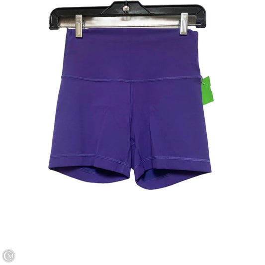 Athletic Shorts By Lululemon In Purple, Size: 4