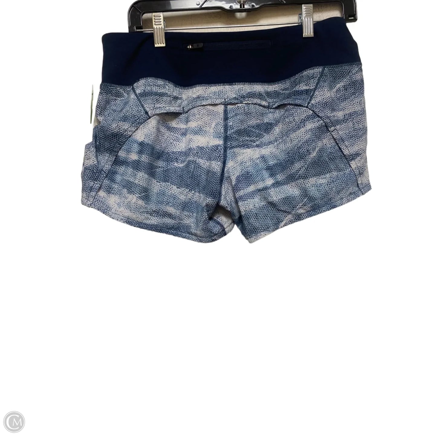 Athletic Shorts By Lululemon In Blue, Size: 6