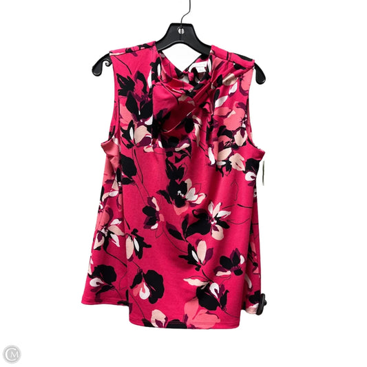 Top Sleeveless By Liz Claiborne In Pink, Size: L