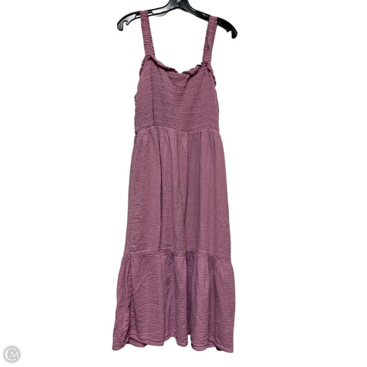 Dress Casual Midi By Gap In Purple, Size: Xl