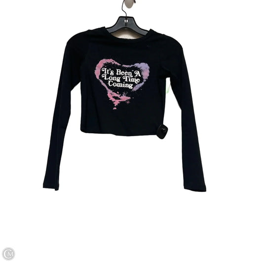 Top Long Sleeve By Clothes Mentor In Black, Size: Xs