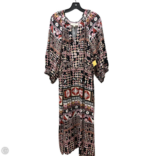 Dress Casual Maxi By West Bound In Black & Pink, Size: 3x