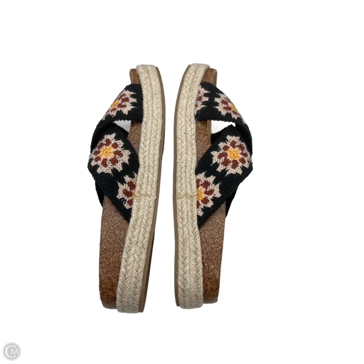 Sandals Heels Platform By Bamboo In Floral Print, Size: 7