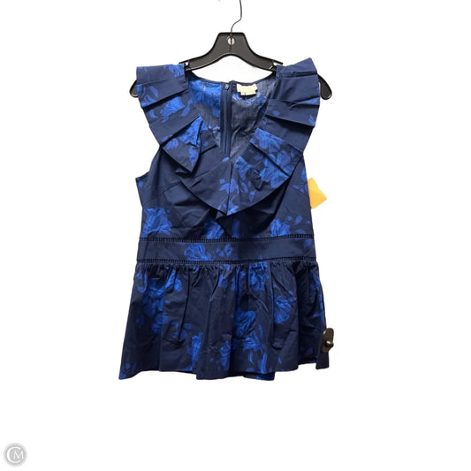 Top Sleeveless Designer By Kate Spade In Blue, Size: M