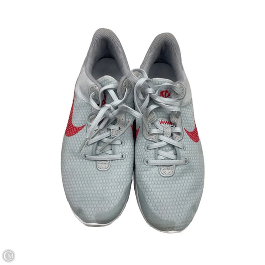Shoes Athletic By Nike In Grey & Red, Size: 10