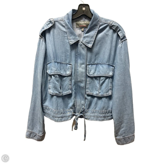 Jacket Shirt By Torrid In Blue Denim, Size: Xl