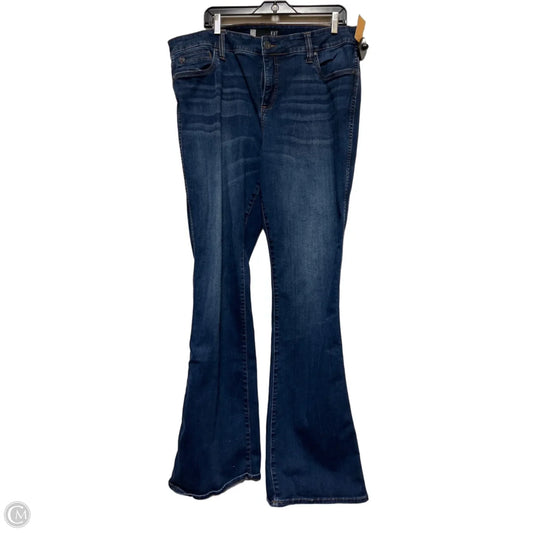 Jeans Boot Cut By Kut In Blue Denim, Size: 18