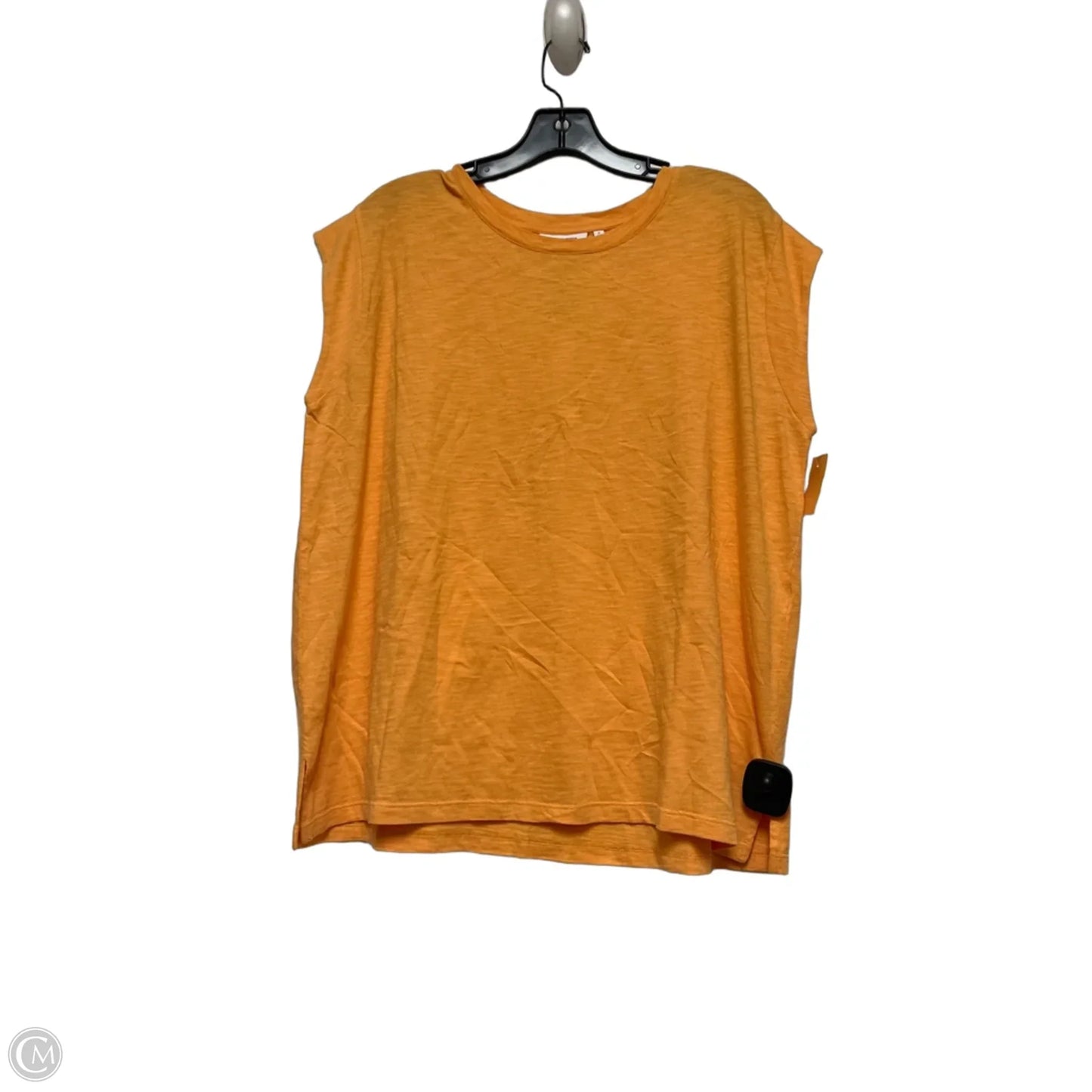 Top Short Sleeve By Chicos In Orange, Size: L