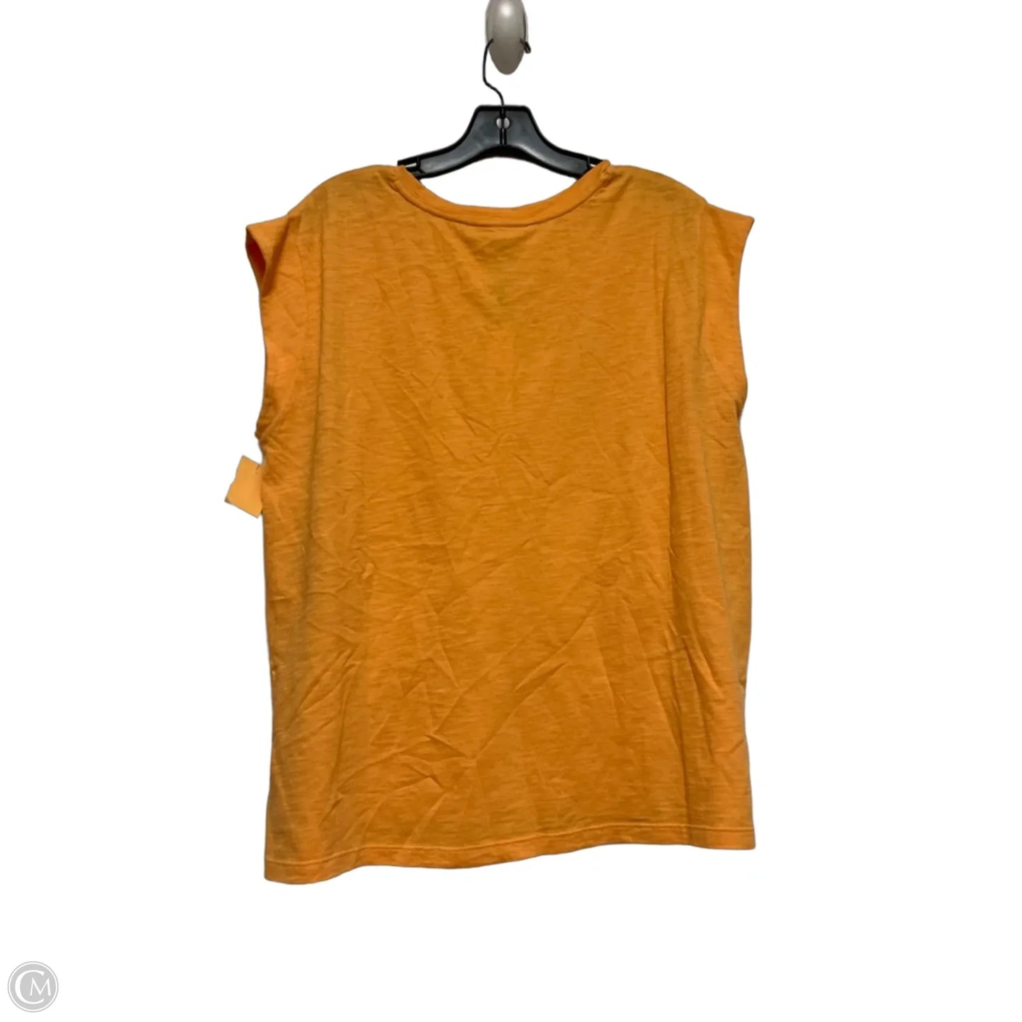 Top Short Sleeve By Chicos In Orange, Size: L