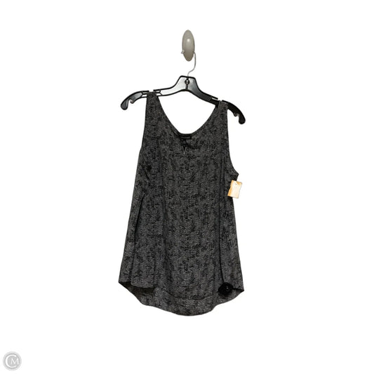 Top Sleeveless By Eileen Fisher In Black & Grey, Size: L