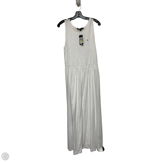 Dress Casual Midi By Tommy Hilfiger In White, Size: M