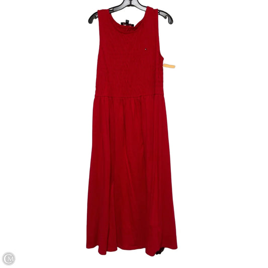 Dress Casual Midi By Tommy Hilfiger In Red, Size: M