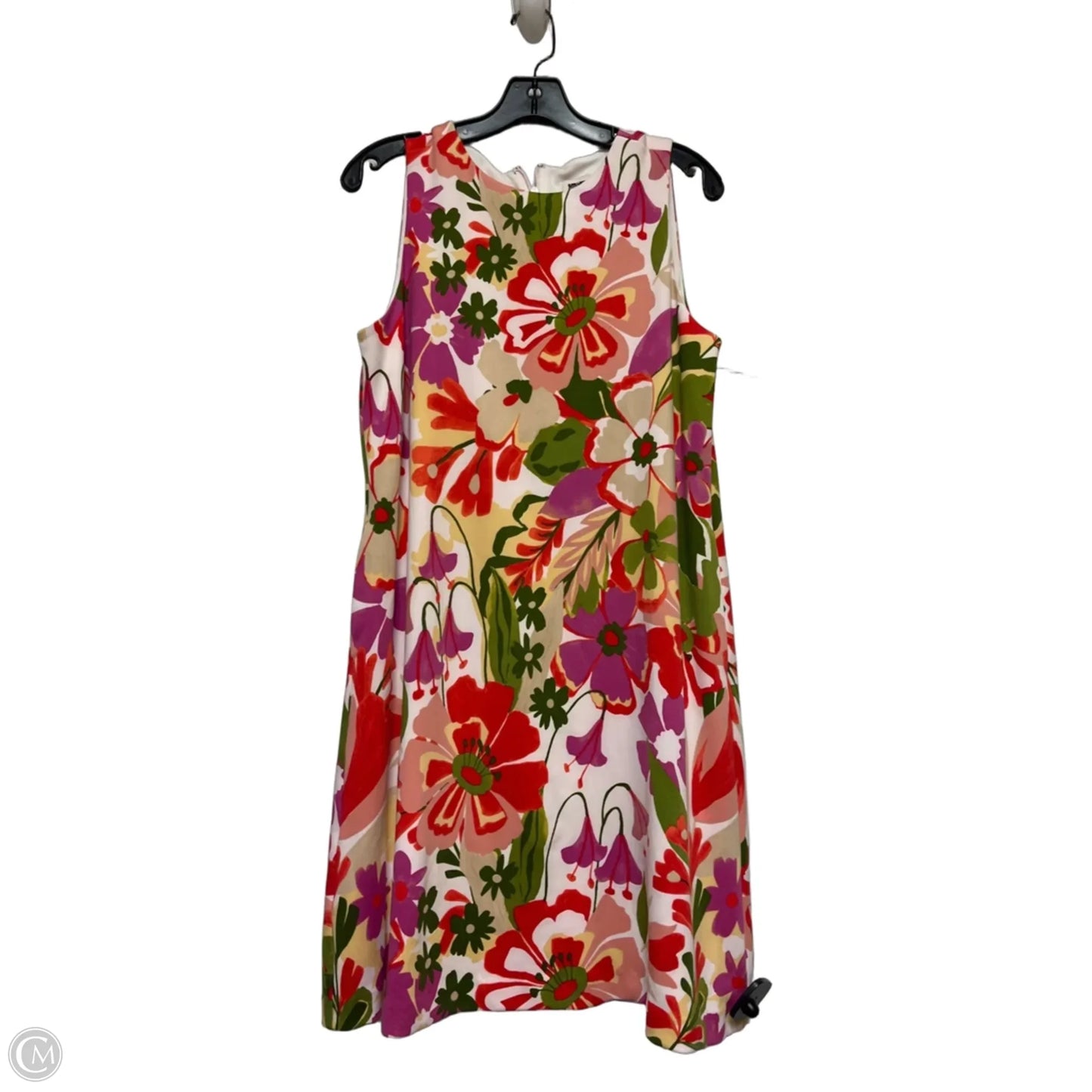 Dress Casual Short By Anne Klein In Floral Print, Size: M