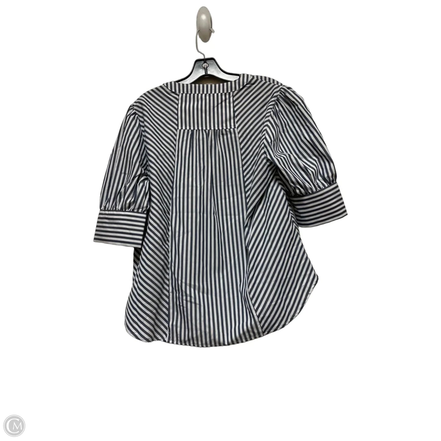 Top Short Sleeve By Velvet Heart In Striped Pattern, Size: M